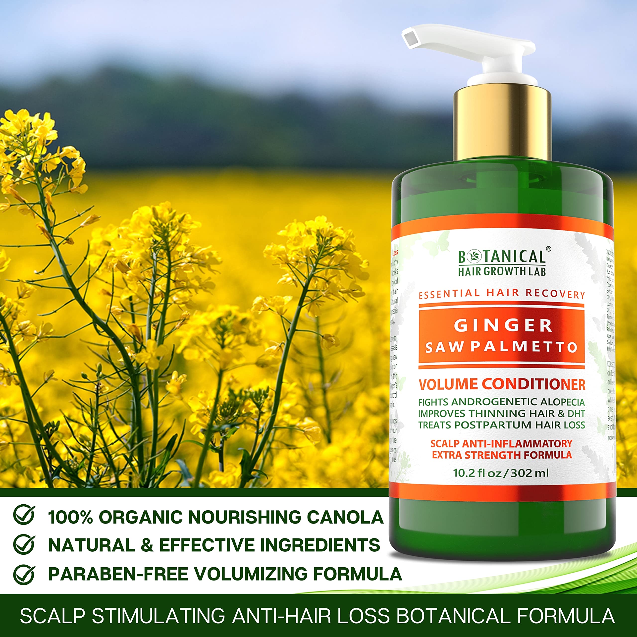 BOTANICAL HAIR GROWTH LAB Shampoo and Conditioner Gift Set Ginger