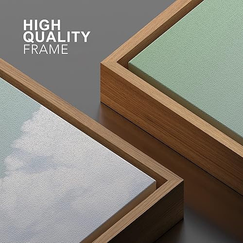 Miniatura 4 de SIGNWIN Framed Canvas Wall Art Up in The Green Sky Nature Clouds Photography Modern Art Contemporary RelaxCalm for Living Room, Bedroom, Office -