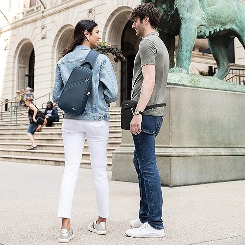 Miniatura 2 de Travelon Bolso bandolera clásico Nuez moscada Travelon Bolsa bandolera clásica antirrobo