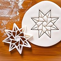 Vista 2 de Origami Star (8 lados, estilo 1) cortador de galletas, 1 pieza - Bakerlogy