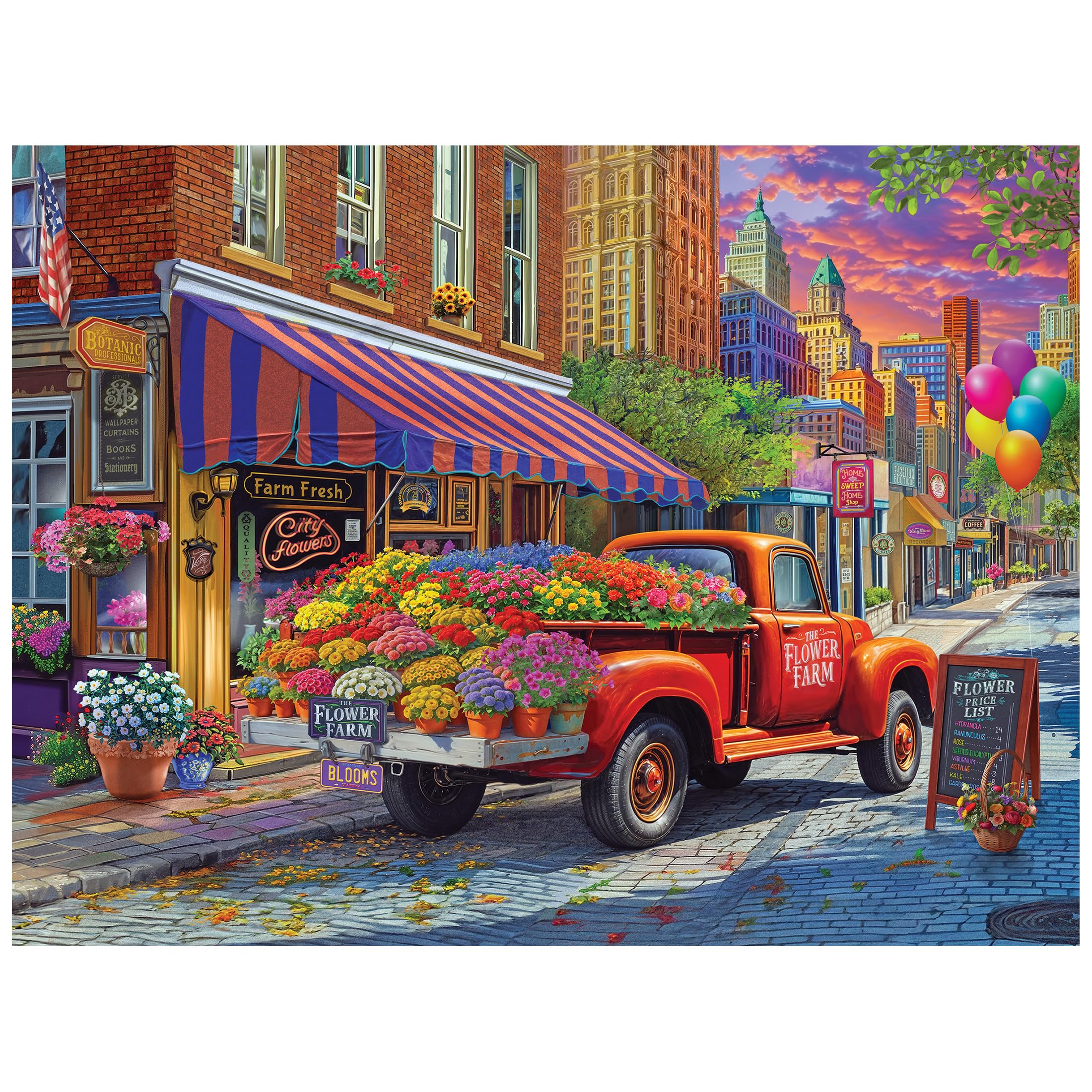 Amazon.com: RoseArt - Kodak Premium - City Flowers - 350 Piece