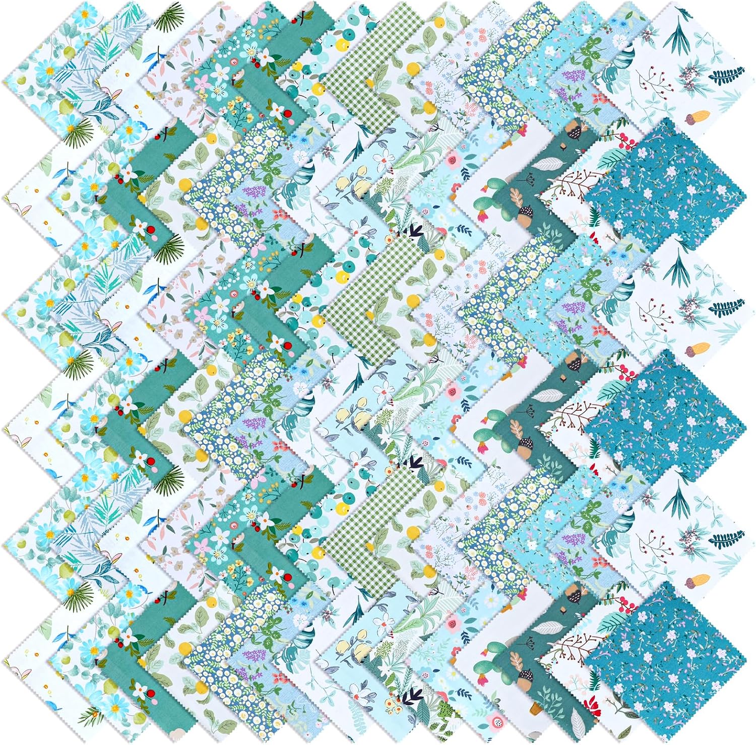 168 Pack 5-inch Cotton Fabric Squares, 5″ Precut Cotton Fabric Squares, Solids White Charm Pack, for Sewing, Patchwork Quilts, and DIY Crafts, White