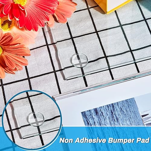 Miniatura 5 de 75 protectores redondos transparentes no adhesivos, protectores de vidrio para mesa, antideslizantes, protectores transparentes para mesa de vidrio