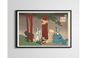 Exclusively crafted Tanooki Mario Hokusai Painting: A rare collectible for discerning Nintendo fans