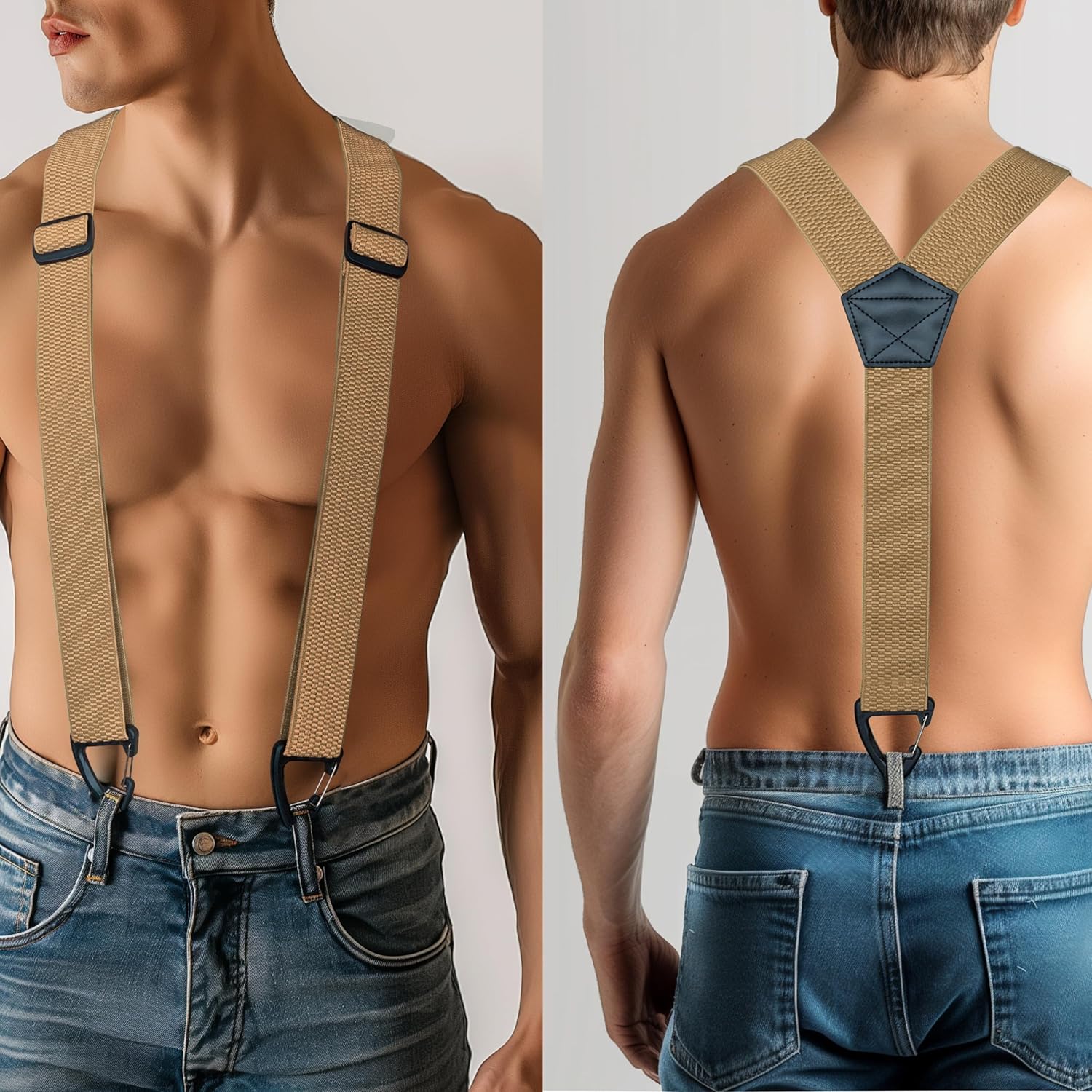 JEMYGINS Hidden Suspenders for Men Under Clothes with 3 Snap Loop (1.48" Wide) - Image 2
