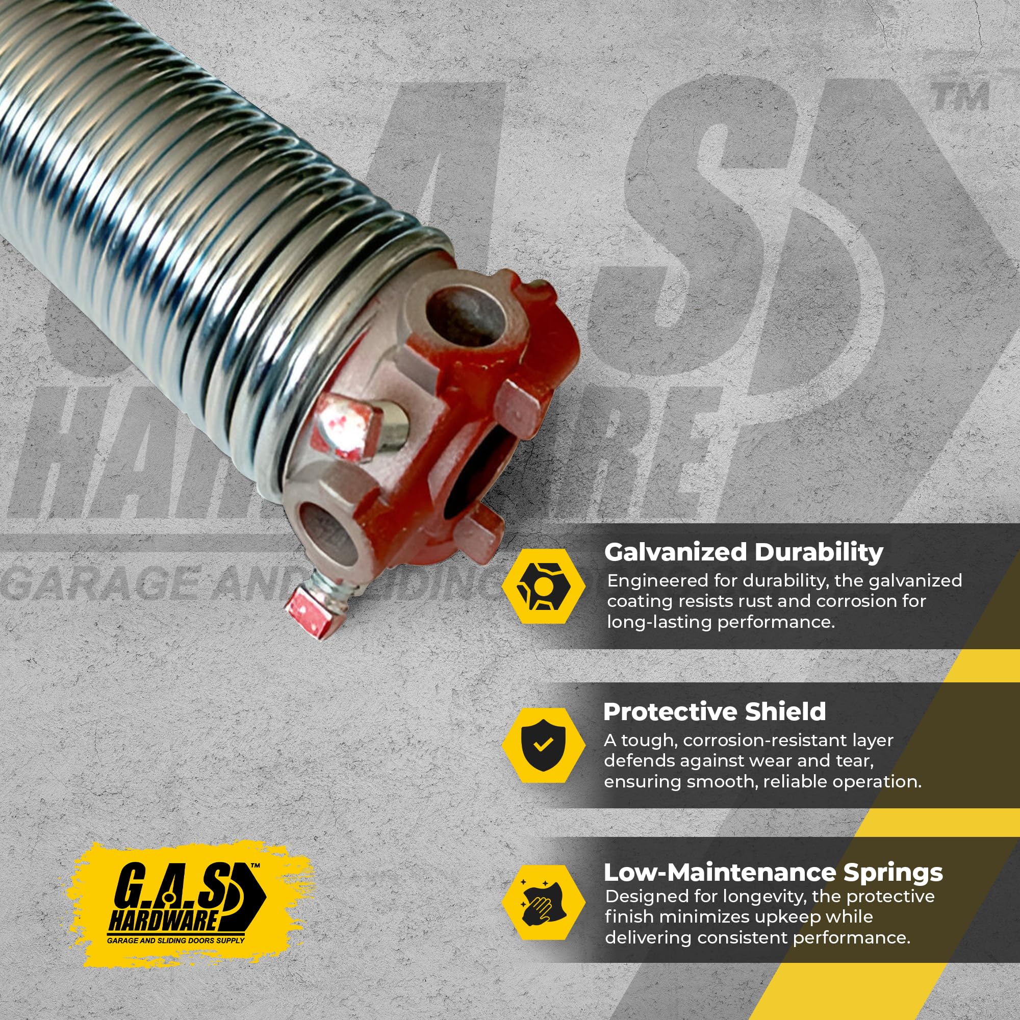 Amazon.com: Galvanized Garage Door Torsion Spring 207x2x20