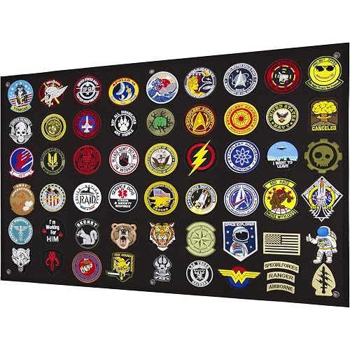 Tactical Patch Display Panel Holder Board for Military Army Combat Morale Uniform Hook and Loop Emblems, 24 Inches x 36 Inches (Medium), No Patches Included