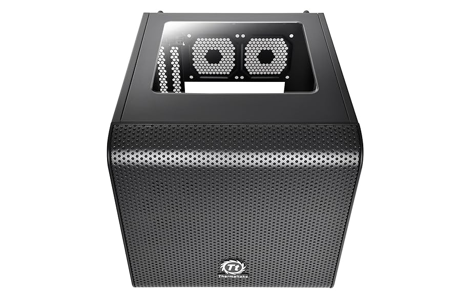 Thermaltake Core V1 mini-ITXケース、リアファン増設 Amazon.com: Thermaltake Core V1 Mini ITX Cube Case with Fan