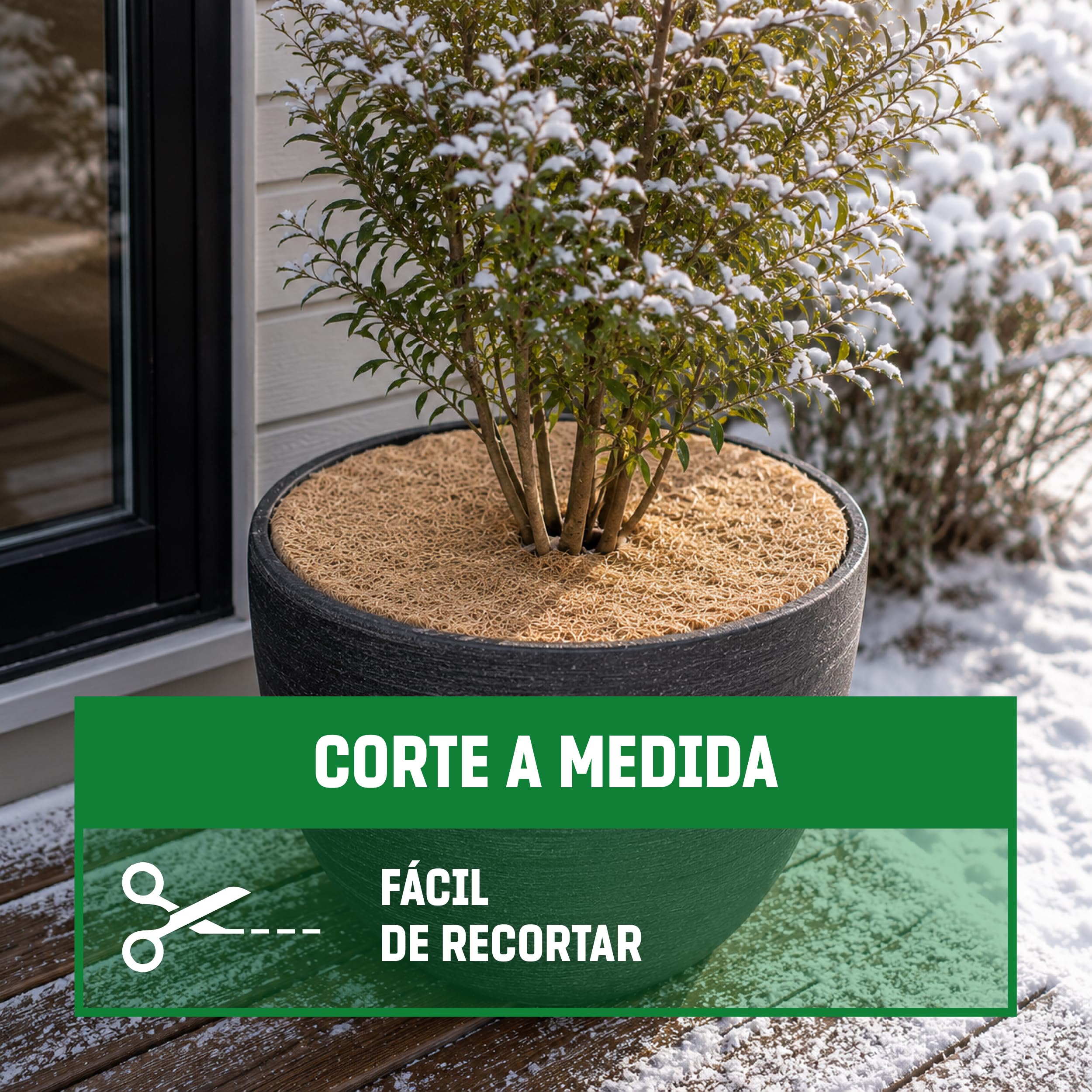 GardenGloss Estera de Coco 800 g/m2 Protección Heladas - 1 x 10 m