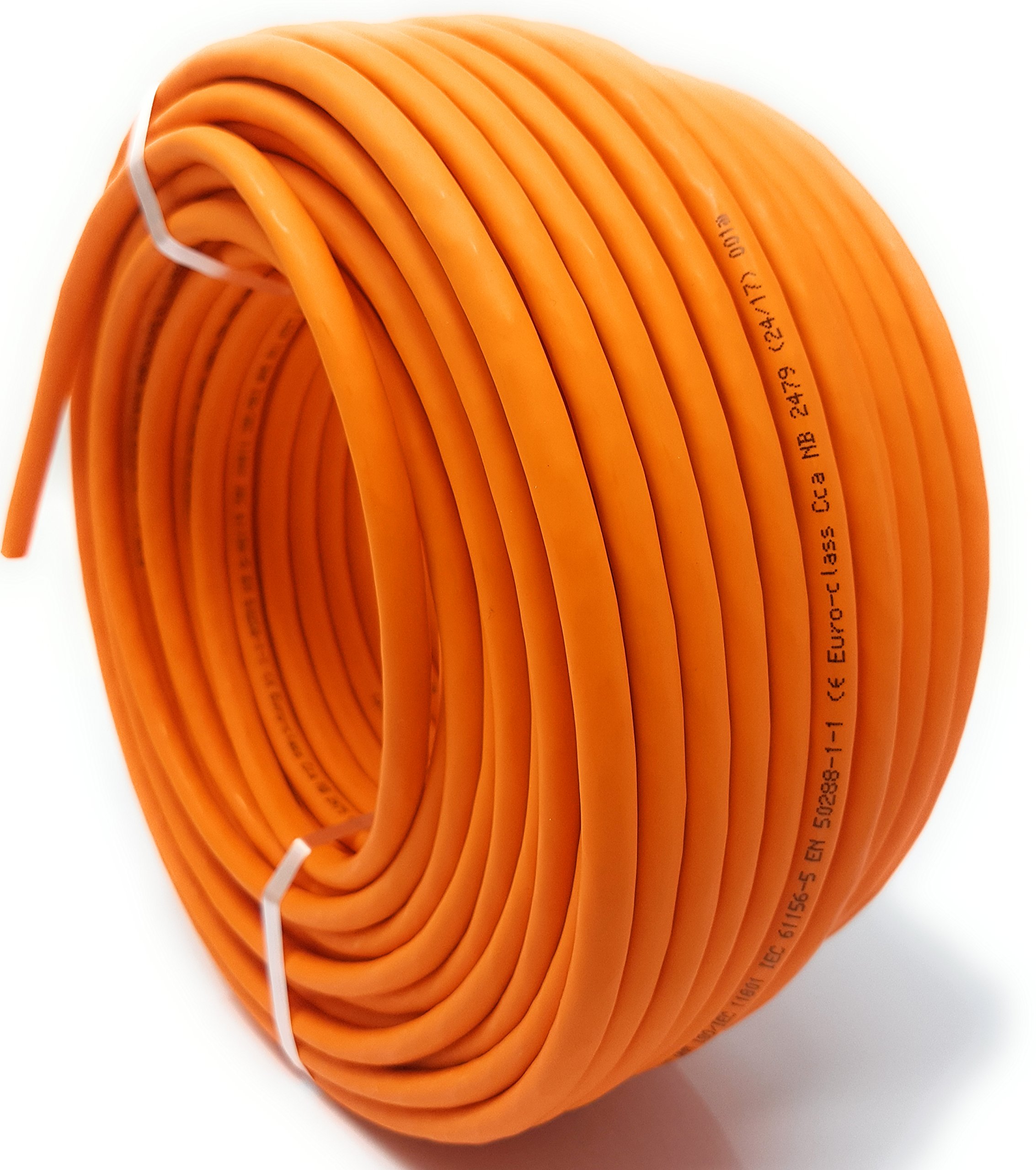 25M Cavo Ethernet Cat 7 Bobina Senza Alogeni 1000 MHz - Cavo di Rete Super Veloce in Rame PoE/PoE+