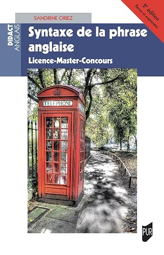 Syntaxe de la phrase anglaise: Licence-Master-Concours