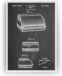 Magic Posters Bread Bin 1953 Patent Print - Kitchen Poster Giclee Art Wall Decor Vintage Blueprint Gift - Frame Not Included