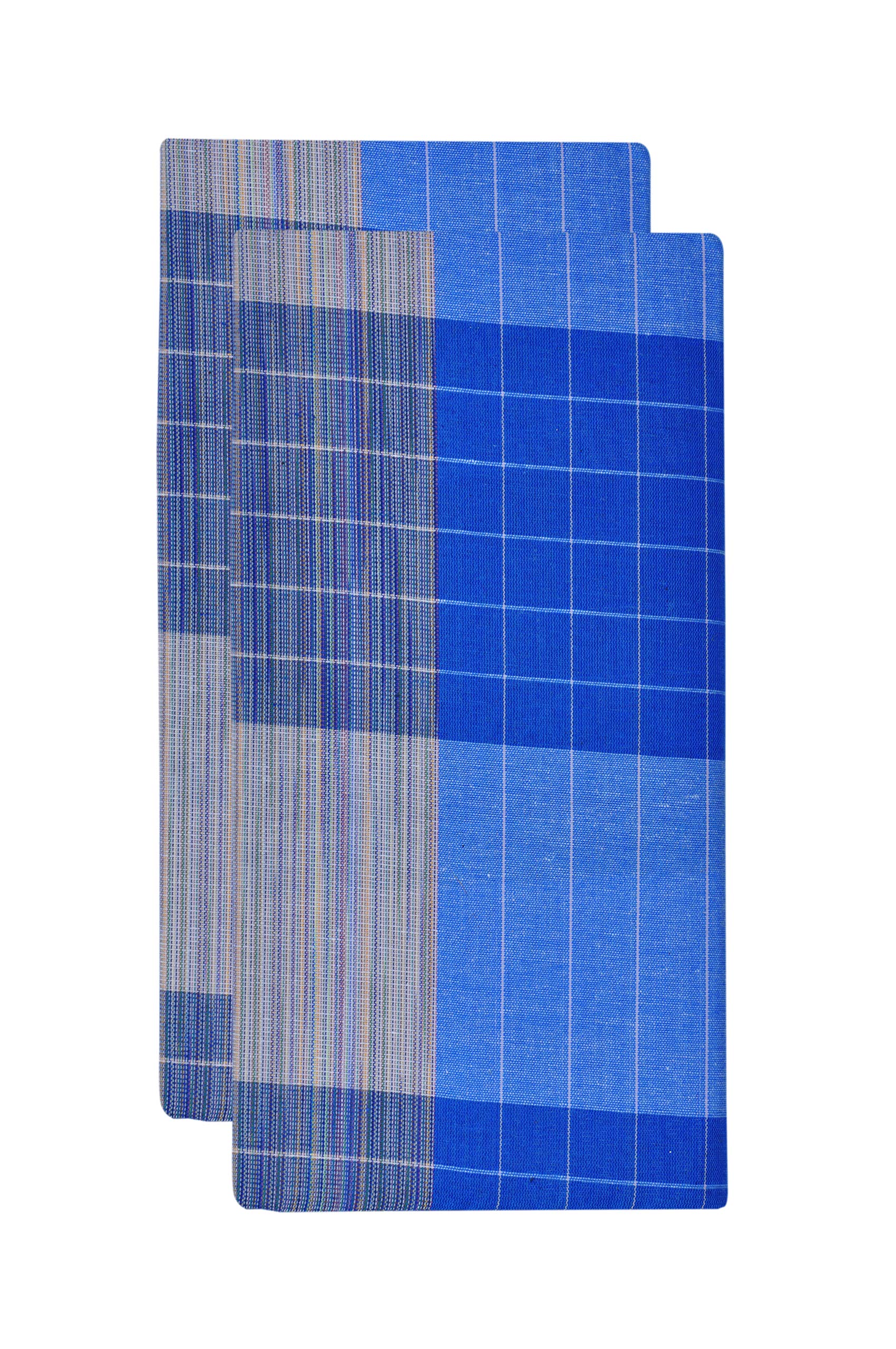 Gowri Tex Men's Pure Cotton Lungi (Multicolour, Large)- Pack of 2-image-10