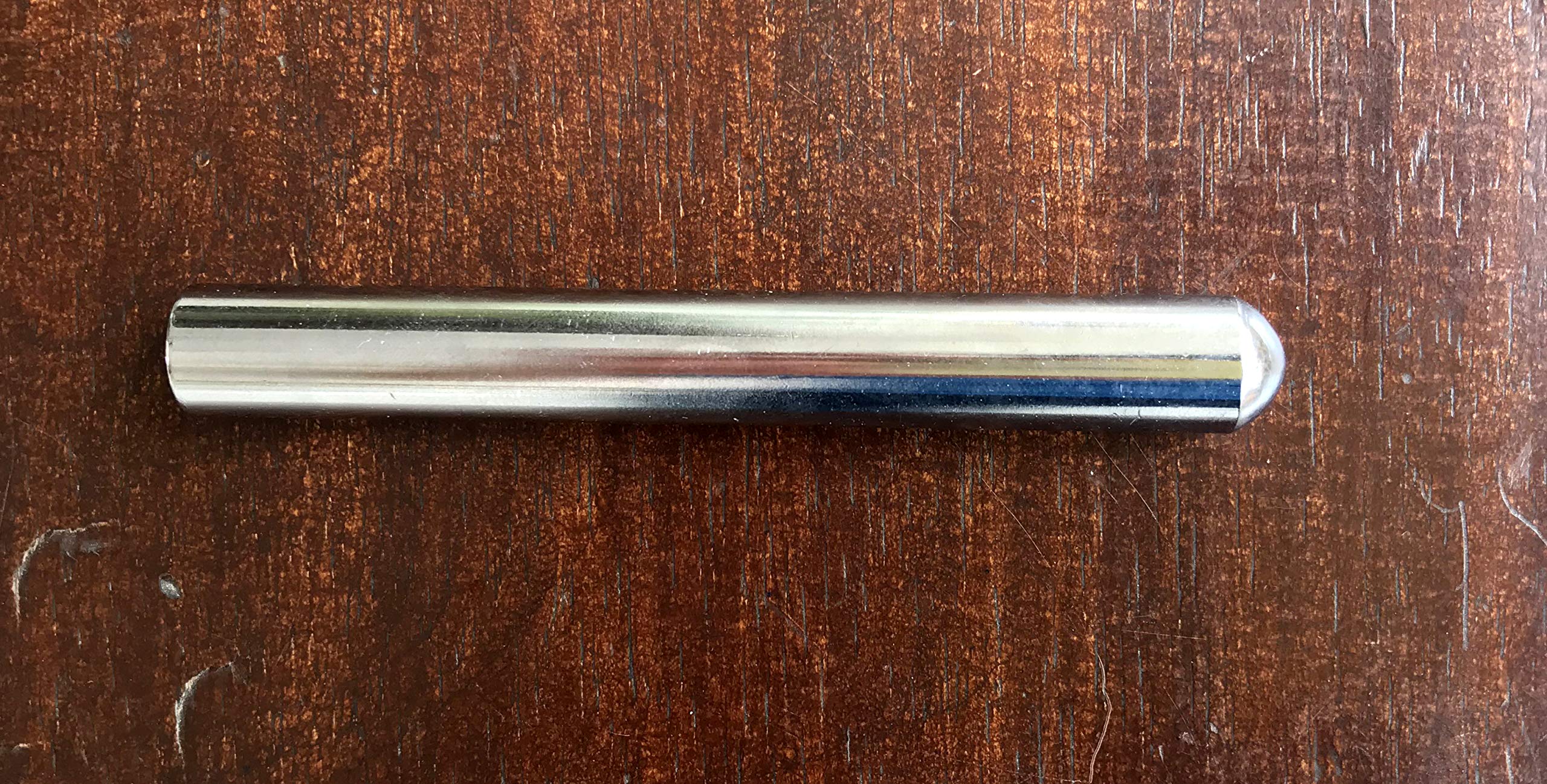 Przesuwany srebrny stalowy chromowany drążek do gitary Mohan Veena i hawajskiej 10 cm