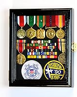 Vista 5 de XS - Caja de exhibición militar para medallas, pasadores, parches, insignias, cintas, insignias, 98% con bloqueo UV