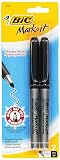 BIC Mark-It Permanent Marker, Fine Point, Black, 2 ct – view 1