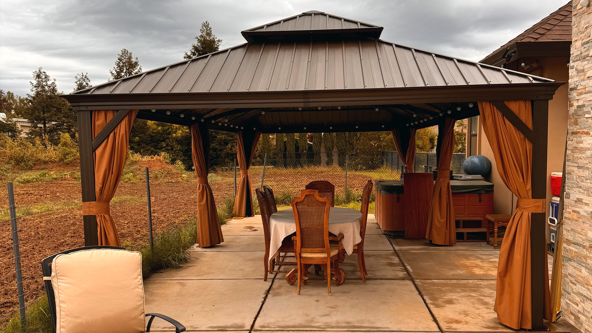 Amazon.com : PURPLE LEAF 14' X 28' Outdoor Hardtop Gazebo Patio