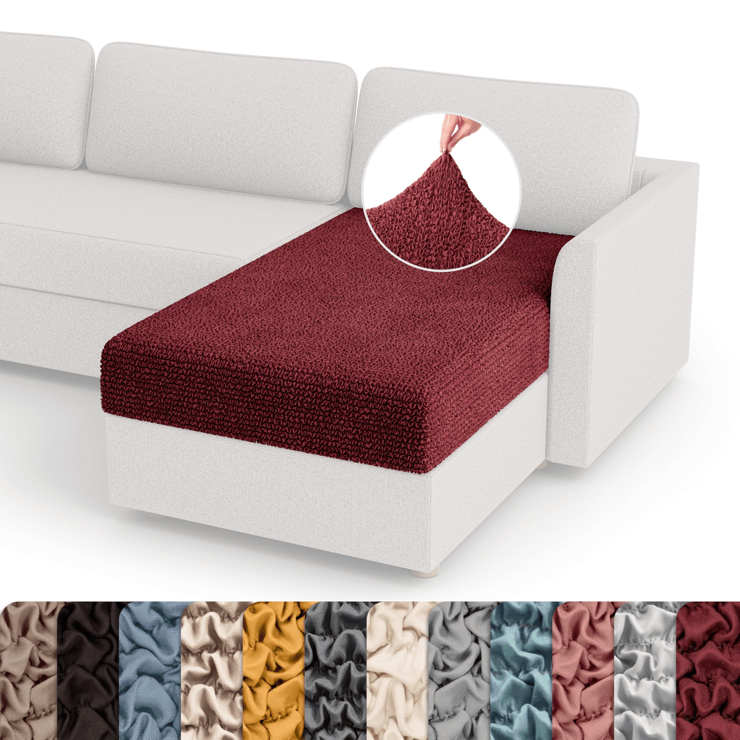 PAULATO BY GA.I.CO. Couch Cushion Cover - 1-Piece Furniture Protector - Form Fit, Machine Washable…: retailer-supplied image