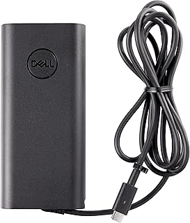 Slim USB-C Laptop Charger - 130-Watt Type-C Power Adapter, 1 Meter Cord, OEM Components - Black
