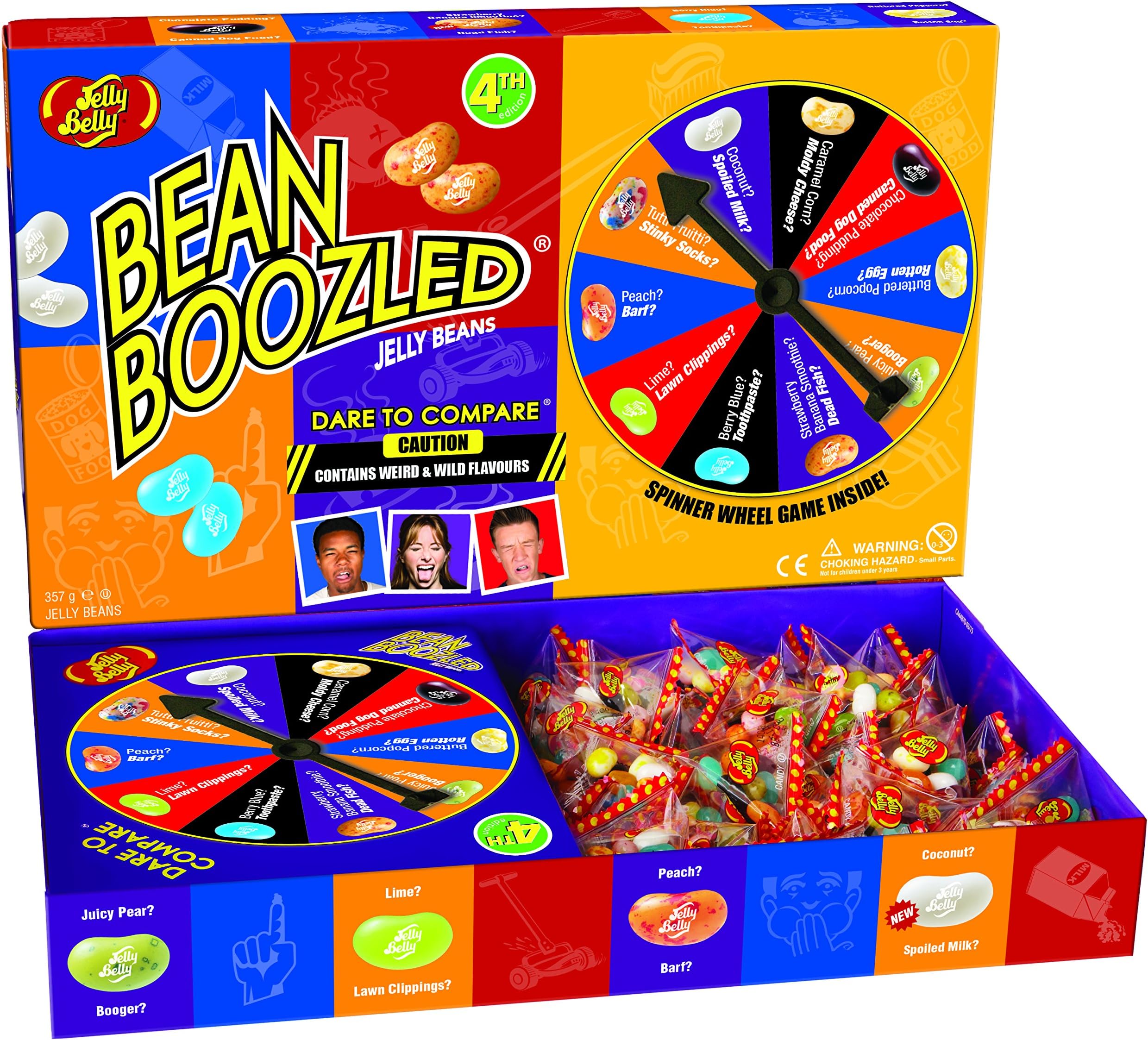 Bean Boozled JUMBO Spinner 4th Edition Jelly Belly Beans 357G