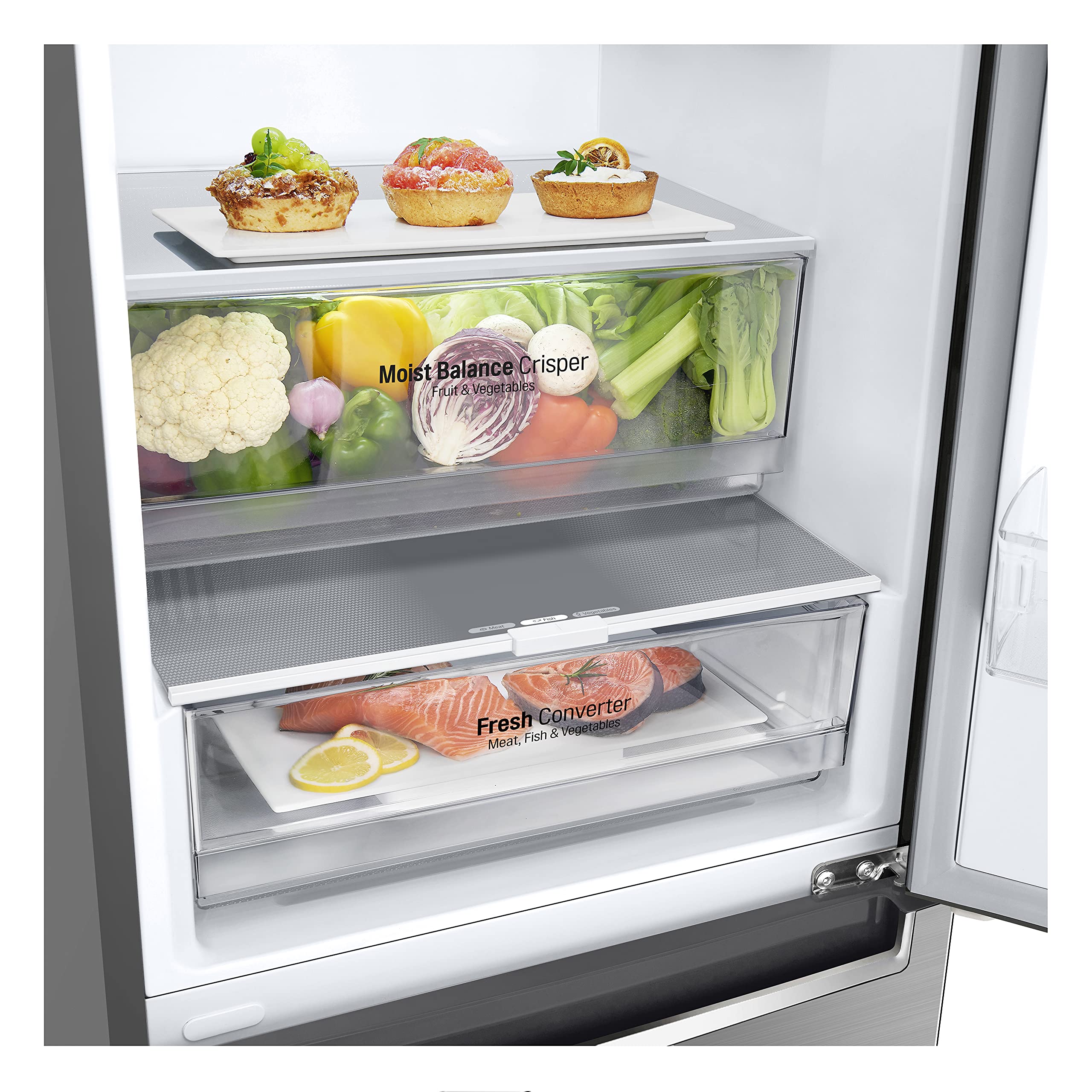 LG gbb62pzggn frigorifico Combi Clase d 203x59,5 no Frost INOX