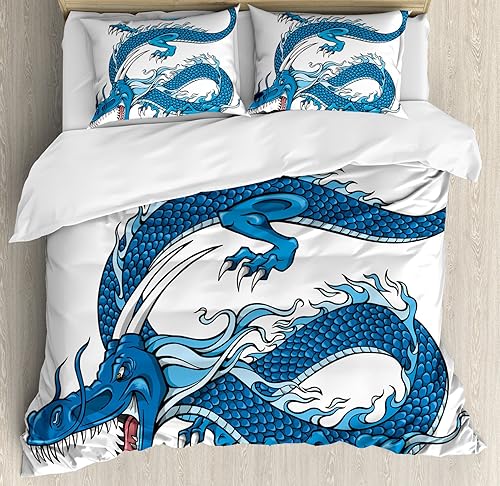 Miniatura 118 de Ambesonne Juego de funda de edredón color menta, líneas onduladas horizontales a rayas blancas abstractas de tonos suaves, exhibición de arte