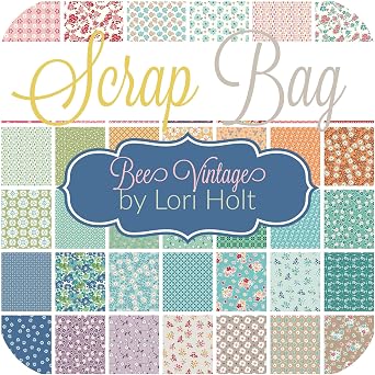 Bee Vintage Scrap Bag Approx 2 Yards by Lori Holt for Riley Blake 2 Yards DIY Quilt Fabric