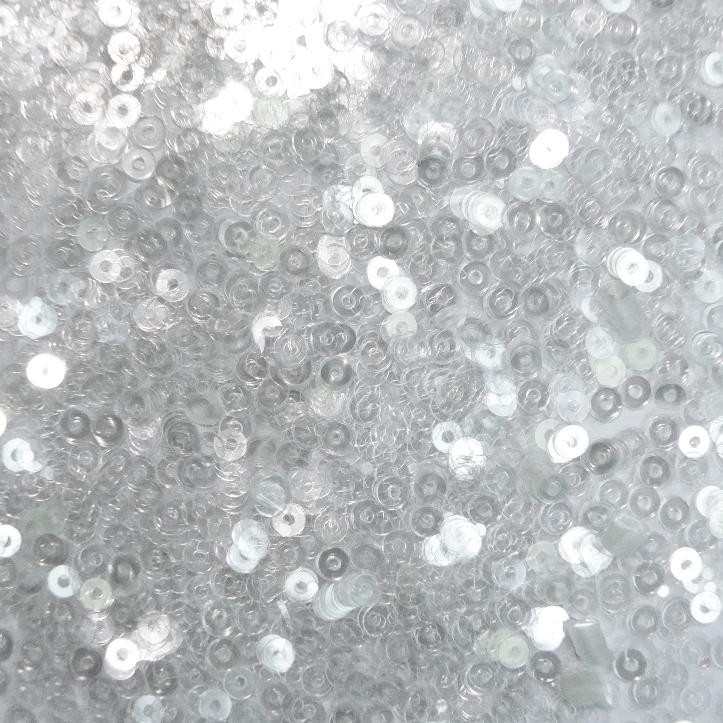 4mm Sequins Crystal Clear Transparent Medium Hole Made in USA