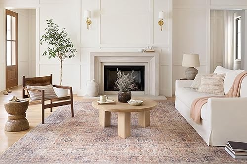 Miniatura 6 de Loloi Skye Collection SKY-01 - Alfombra redonda de 6'-0" x 6'-0", color ruborgris