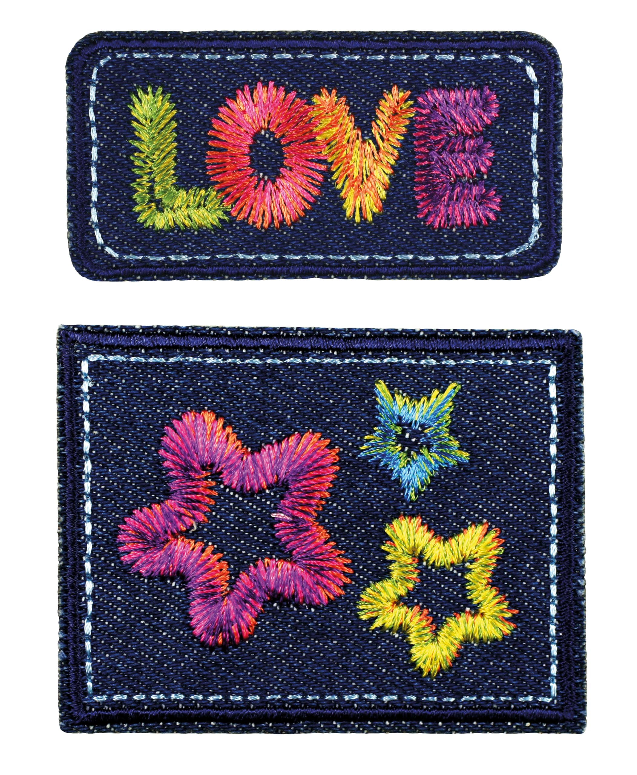 Prym 921491 Appliqué Jeans Love Multi-Coloured