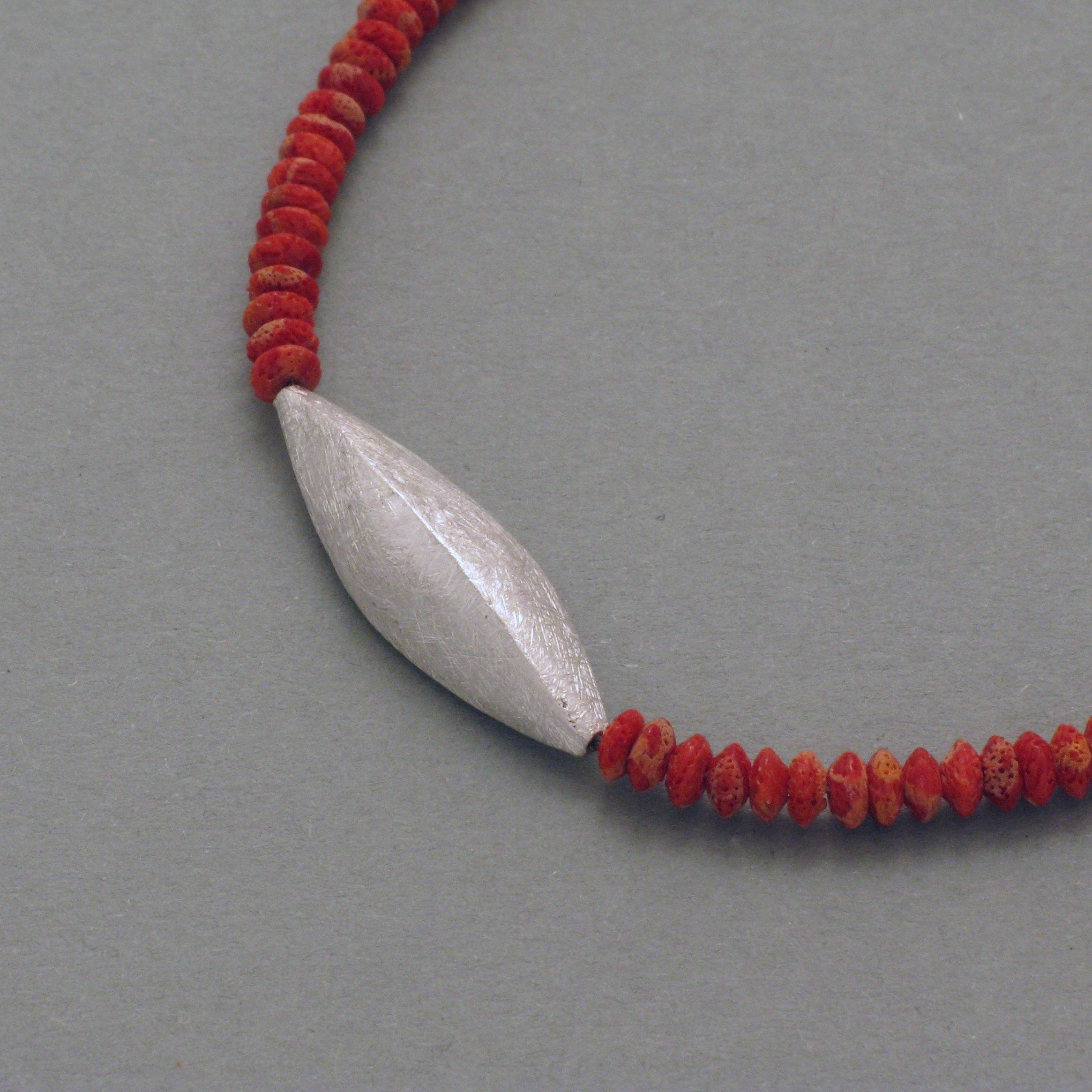 Kette Schaumkoralle, Silber