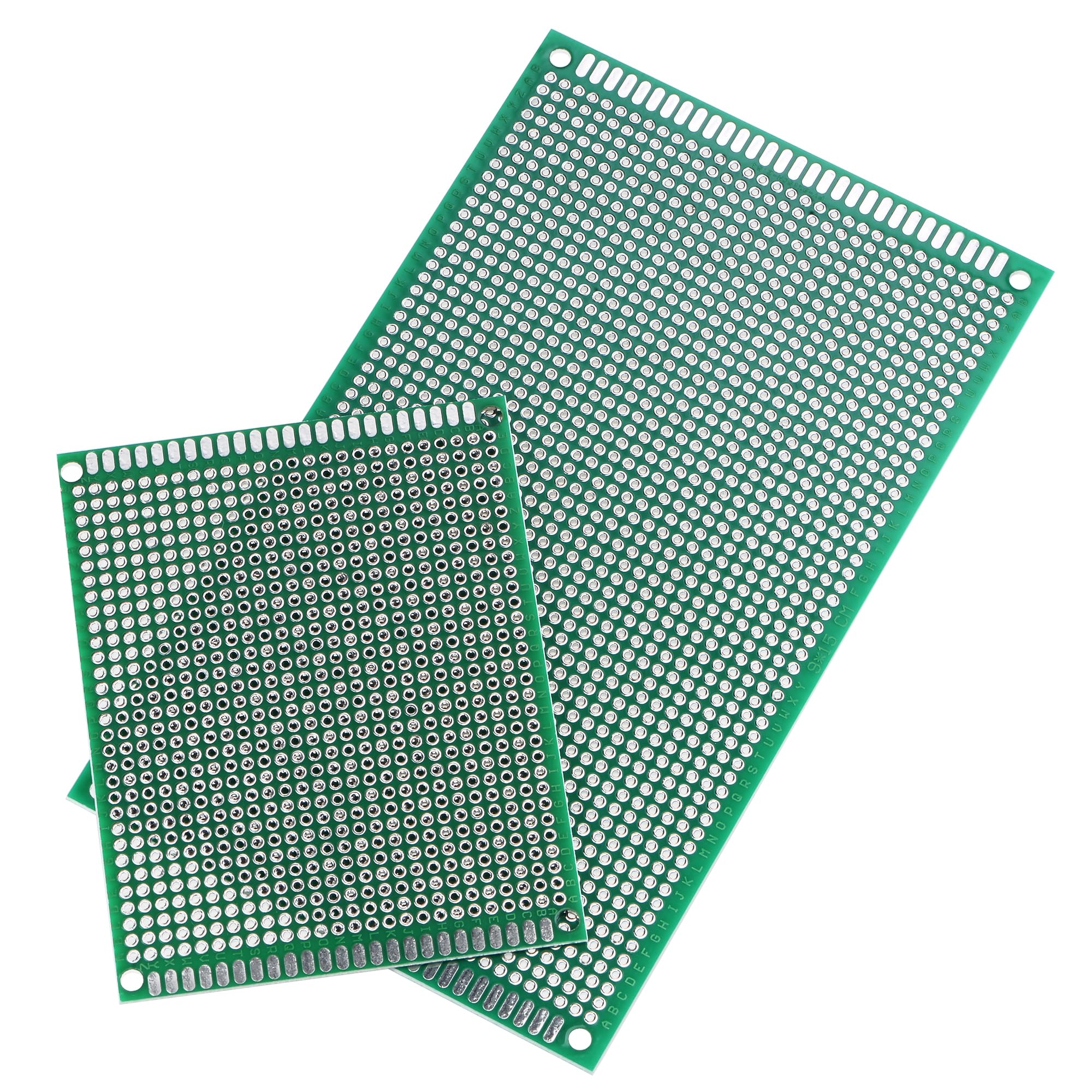 sourcing map 4 szt. dwustronne płytki obwodu drukowanego PCB (2 rozmiary - 7 x 9 9 x 15) płytka prototypowa do samodzielnego lutowania, projektów elektronicznych, test praktyki
