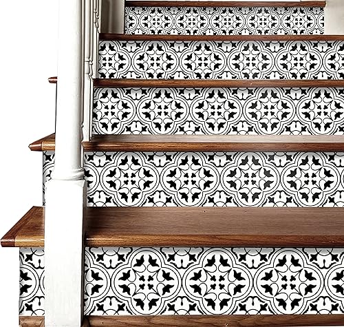 Miniatura 3 de Bleucoin Calcomanías de azulejos de Tánger para cocina, baño, salpicaduras, impermeables, extraíbles, ecológicas, calcomanías de vinilo para