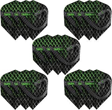 Harrows TAIPAN FLIGHTS | Set of 5 Premium Extra Strong Dart Flights 15 Flights