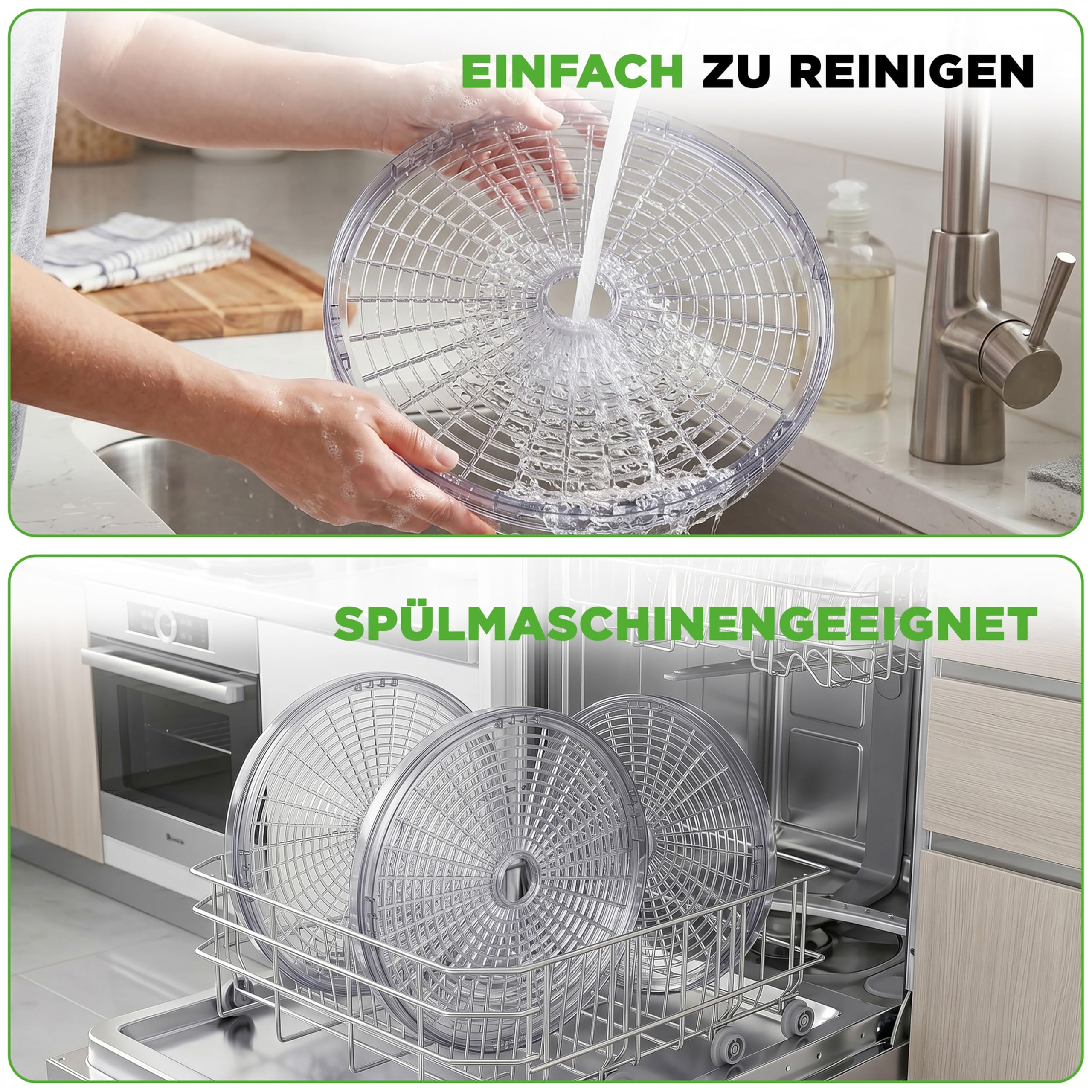 Nutrichef Dörrautomat 5 Einschübe – Milchweiß BPA-freies Dörrgerät für Fleisch, Obst, Pilze & Gemüse, 82°C einstellbar, 600W Leistung, leise und leicht zu reinigen