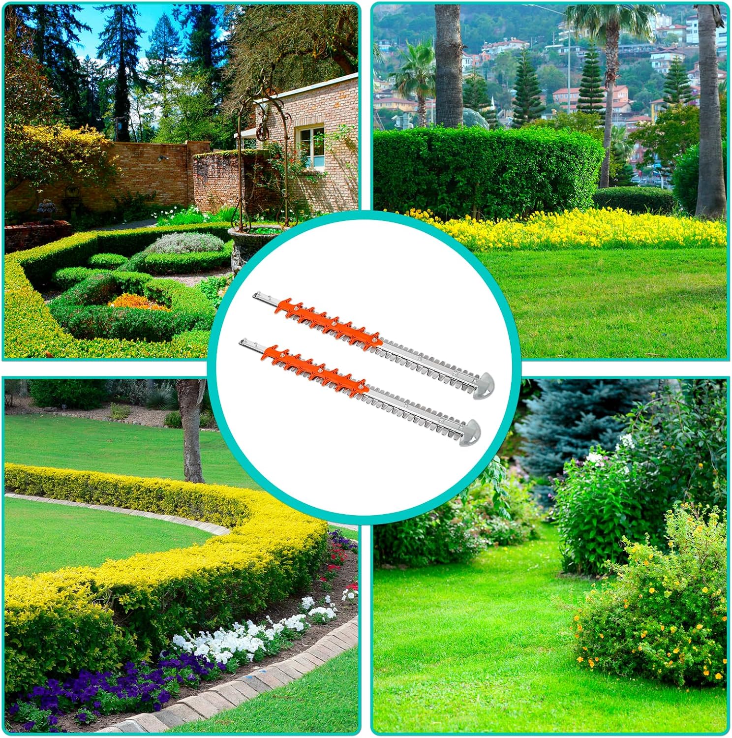 24" Hedge Trimmer Blade Set Compatible with S tihl HS81, HS82, HS86, HS87, HSA94, Replaces 4237 710 6051 – Set of 2 Blades