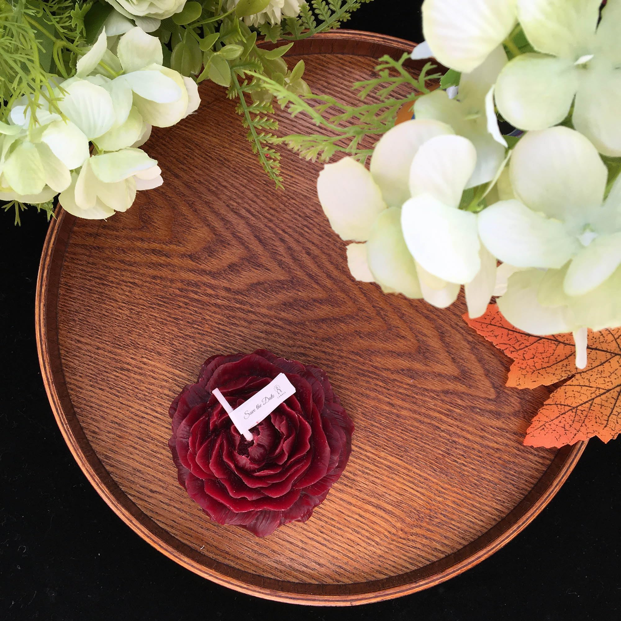 4 Pcs Low Temperature Candles Wine Red Peony Flower Shaped Scented Candles Adult Low Heat Body Safe Candles Wax Play for Couples Date Night