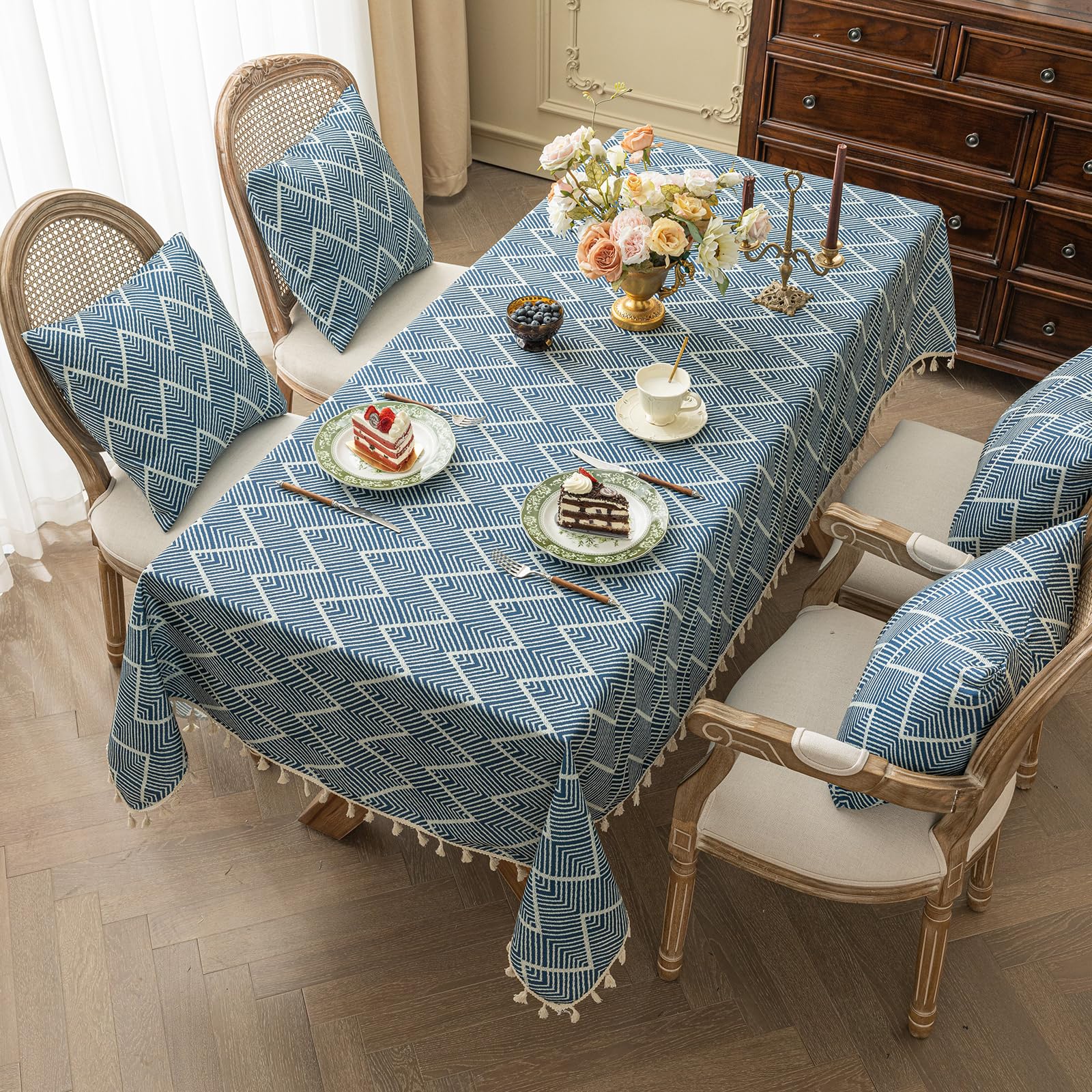 Amazon｜SXYITEテーブルクロス 撥水 北欧 table cloth 長方形 無地