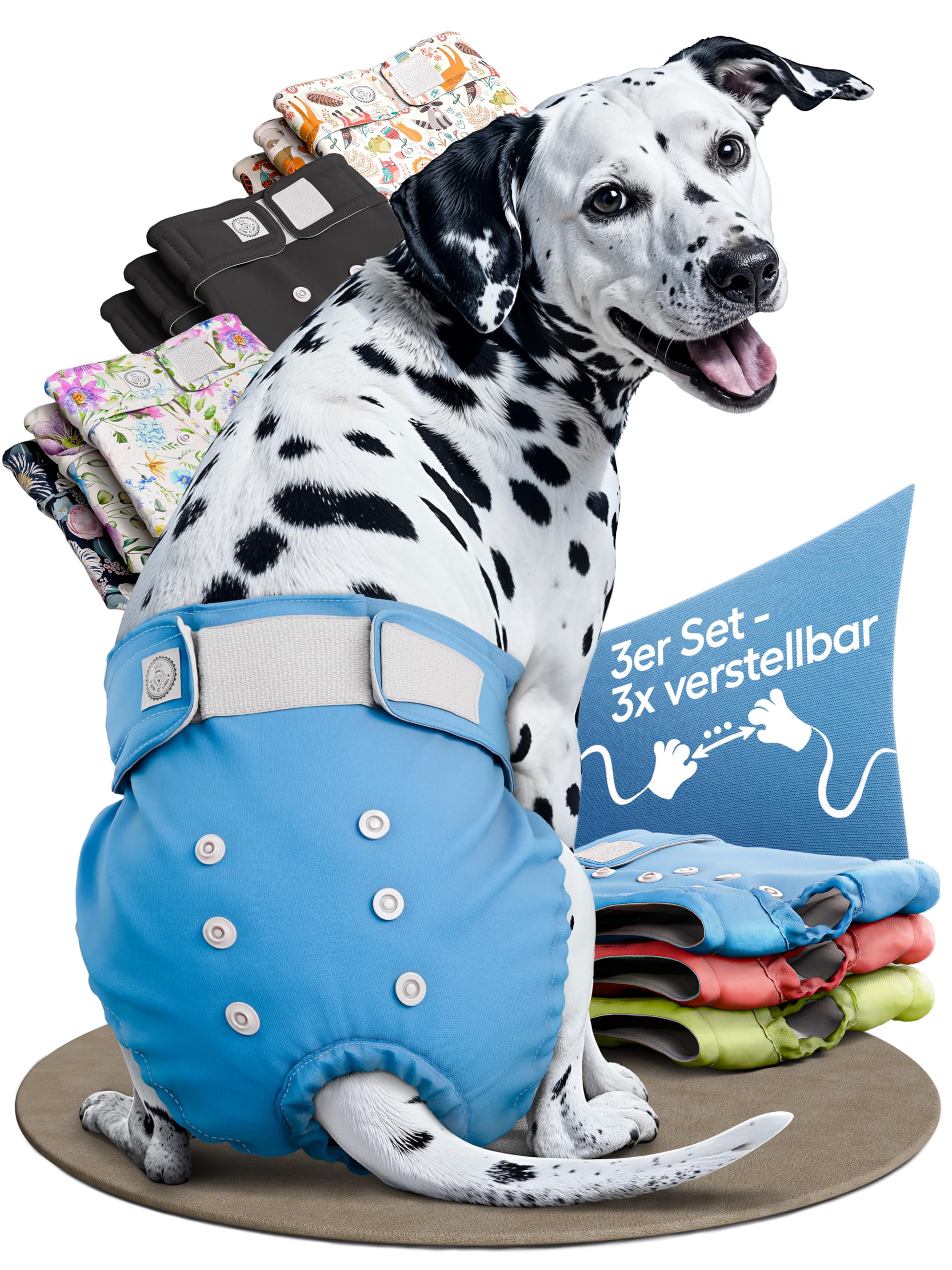 2 Stück Wiederverwendbare Hundewindeln Für Hündinnen – Saugstark, Wasserdicht, Größe XS, Rosa