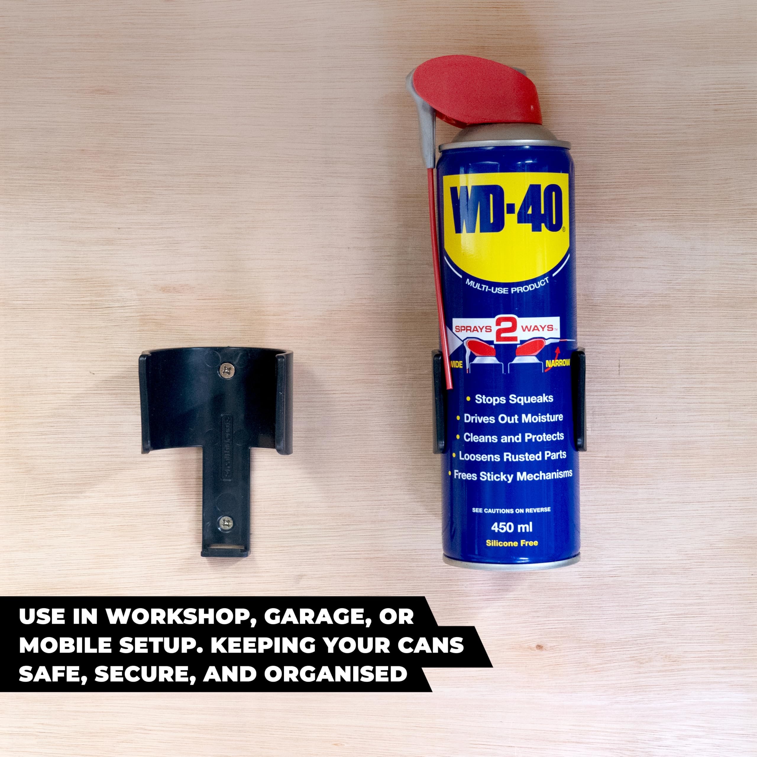 StealthMounts Aerosol Can Holder | Spray Can Mount | 2 Pack | Made