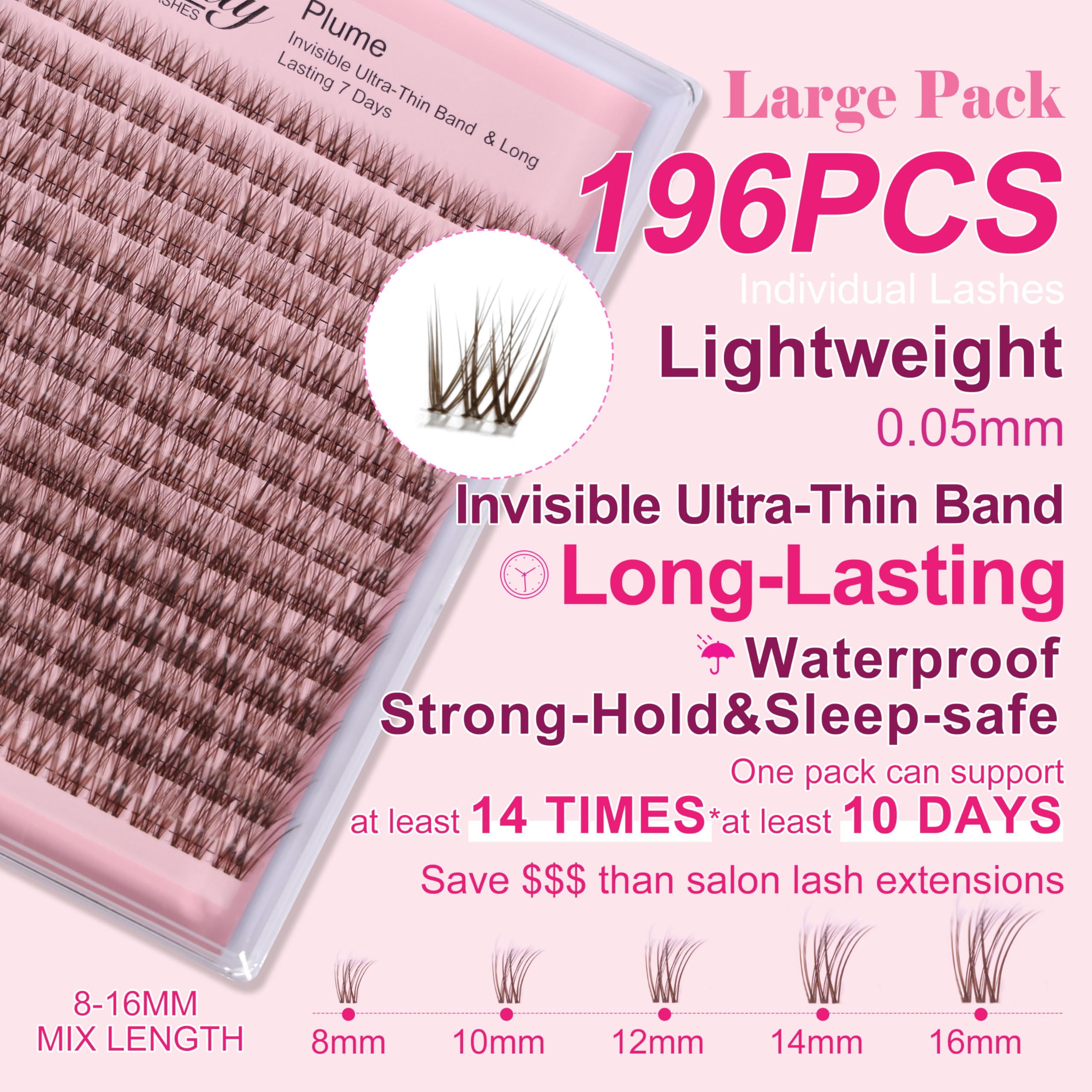 Plume Natural Lash Product with Ultra-Thin Invisible Design