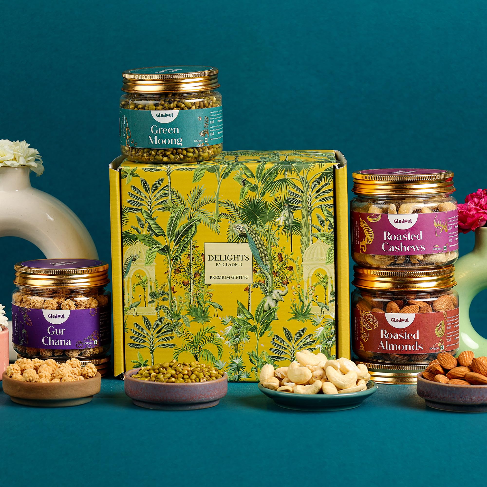 See full amazon price history chart for Gladful Delights Pack of 4 Jars Yellow Healthy Gift Hamper - Roasted Almond, Cashew, Moong, Gur Chana Jars - Perfect For Mother and Father Day and Festivals Gifting Gladful Delights Pack of 4 Jars Yellow Healthy Gift Hamper - Roasted Almond, Cashew, Moong, Gur Chana Jars - Perfect For Mother and Father Day and Festivals Gifting (B0D7YTHRGV) Amazon Price History, Amazon Price Tracker