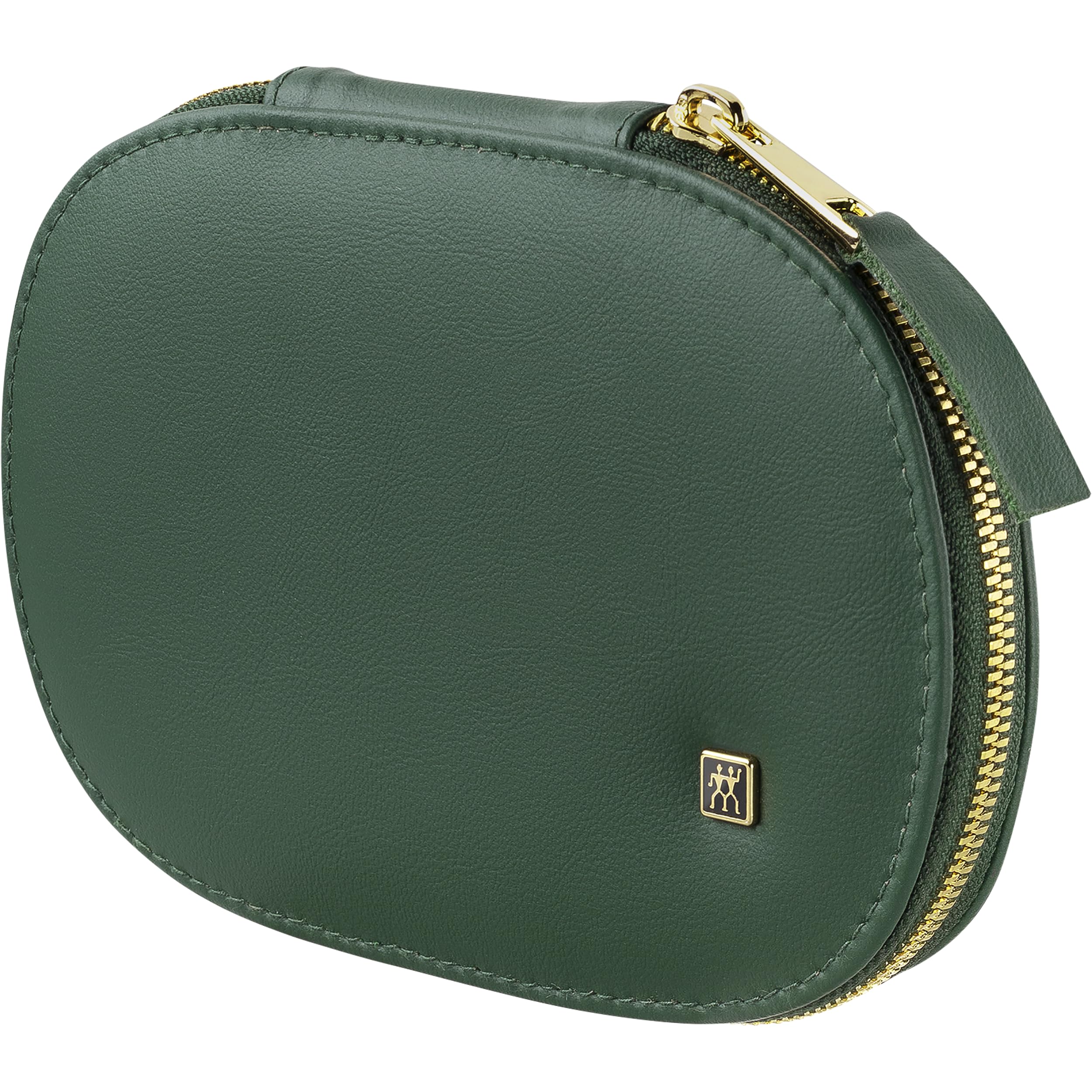 ZWILLING Maniküre- & Pediküre-Set 6-teilig im veganen Apfelleder-Etui, umfangreiches Nagelpflegeset, PVD-Goldbeschichtung, Grün, Premium