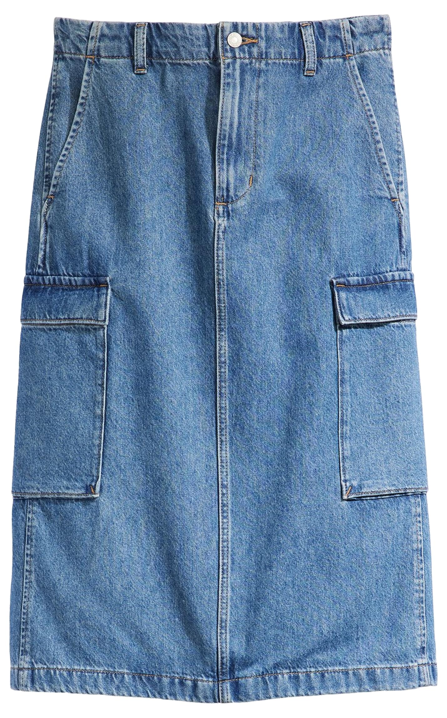 LEVIS Cargo MIDI Skirt MED Indigo - Worn IN