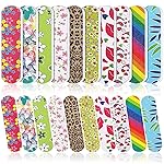 Sumind 100 Pack Nail Files Double Sided Emery Boards Manicure Tools (2.36 x 0.59 x 0.16 Inch)