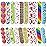 Sumind 100 Pack Nail Files Double Sided Emery Boards Manicure Tools (2.36 x 0.59 x 0.16 Inch)