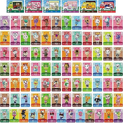 91Pcs Mini NFC Cards Compatible with Animal Crossing Amibo Cards