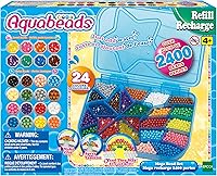Vista 1 de Aquabeads Mega Bead Set - Arts & Crafts Bead Refill Kit for Children Ages 4+ - Includes Over 2,400 Beads and Shooting Star Storage Case