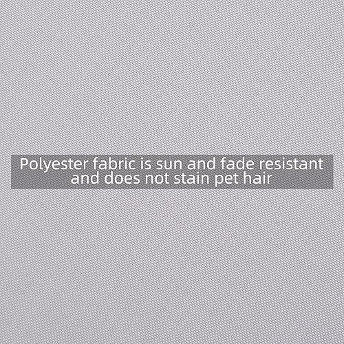 Miniatura 9 de Funda de cojín para sofá cama para exteriores, funda de repuesto de 66 pulgadas con banda elástica, funda de cojín para cama de sol, cojín redondo