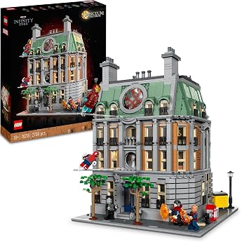 LEGO 76218 Marvel Sanctum Sanctorum, 3-Storey Modular Building Set with Doctor Strange and Iron Man Mini Figures, Toy House f
